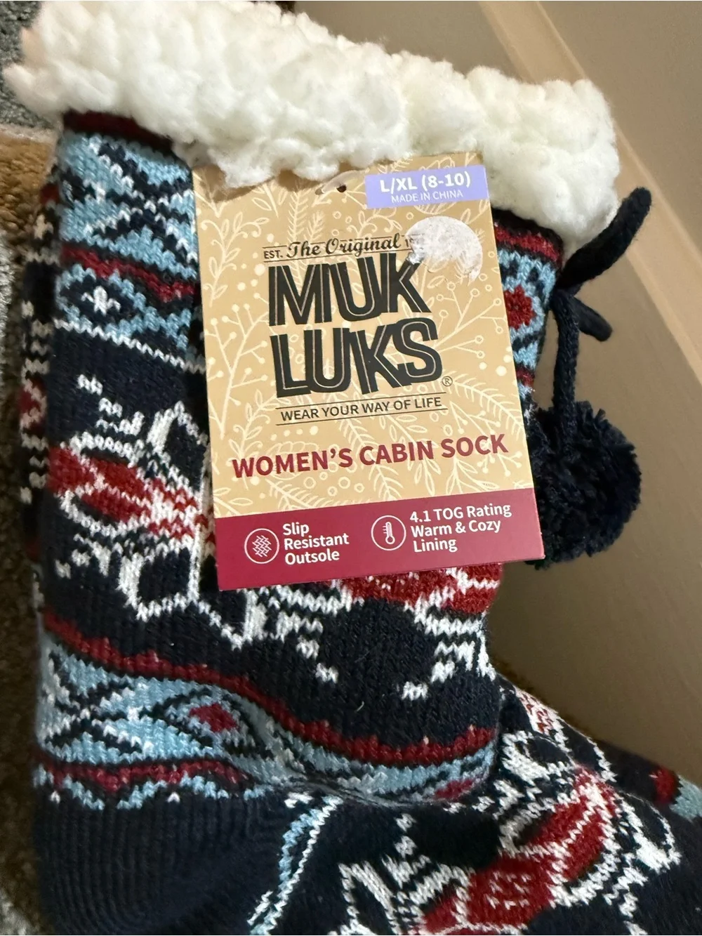 Brand new Muk Luks Women’s Cabin Socks